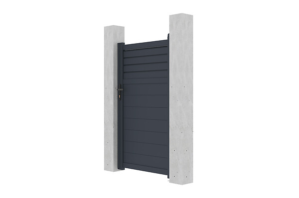 CASANOOV - Casanoov Portillon 1m CARPATIA H.180  cm aluminium gris - large