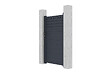 CASANOOV - Casanoov Portillon 1m CARPATIA H.180  cm aluminium gris - vignette