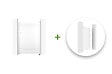 CASANOOV - Casanoov Portillon 1m EIGER H.140  cm blanc + Kit inversion ouverture - vignette