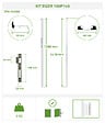 CASANOOV - Casanoov Portillon 1m EIGER H.140  cm blanc + Kit inversion ouverture - vignette