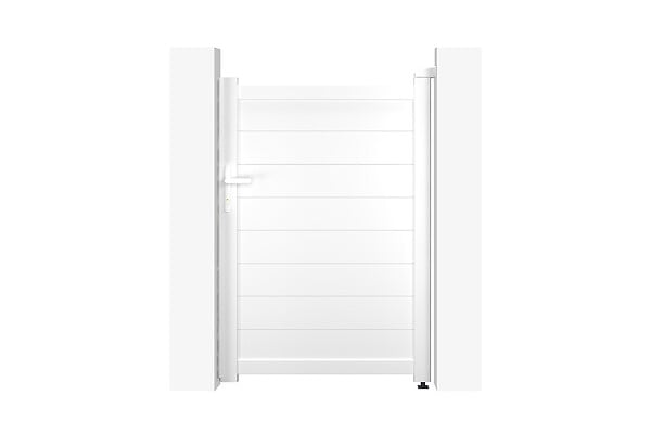 CASANOOV - Casanoov Portillon 1m EIGER H.140  cm blanc + Kit inversion ouverture - large