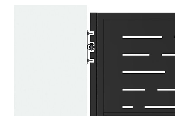CASANOOV - Casanoov Portillon acier L.1m NALI ARLBERG H.180  cm noir mat - large