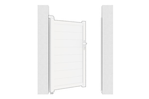 CASANOOV - Casanoov Kit d'inversion portillon coloris blanc EIGER/Design 100x140 cm - large