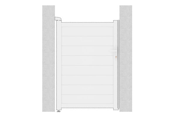 CASANOOV - Casanoov Kit d'inversion portillon coloris blanc EIGER/Design 100x140 cm - large
