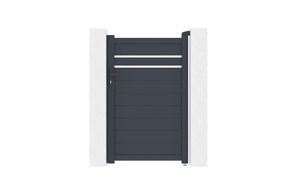 CASANOOV - Casanoov Portillon ajustable en largeur 1m CIMONE H.160  cm alu gris - large