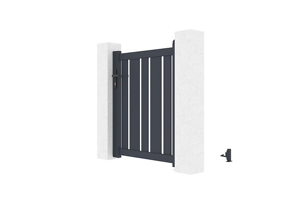 CASANOOV - Casanoov Portillon 1m VEYMONT H.120  cm aluminium gris - large
