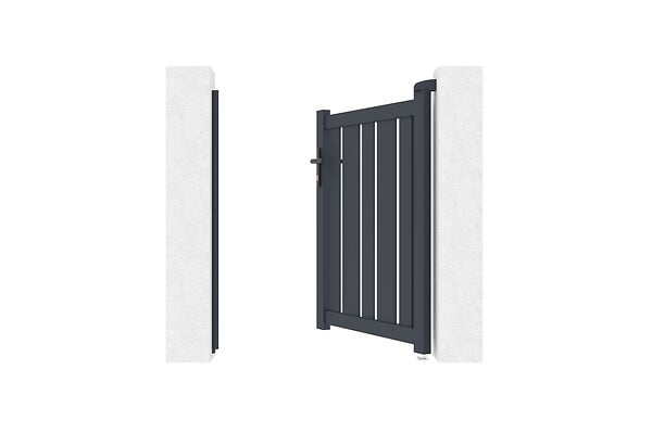 CASANOOV - Casanoov Portillon 1m VEYMONT H.120  cm aluminium gris - large