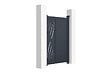CASANOOV - Casanoov Portillon ajustable en largeur 1m VELETA H.140  cm alu gris - vignette