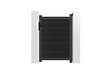 CASANOOV - Casanoov Portillon bois composite 1m ATHOS H.140 cm gris anthracite avec cadre aluminium + 2 poteaux EIFEL aluminium 15x15 cm - vignette