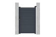 CASANOOV - Casanoov Portillon ajustable en largeur 1m CARPATIA H.160  cm alu gris - vignette