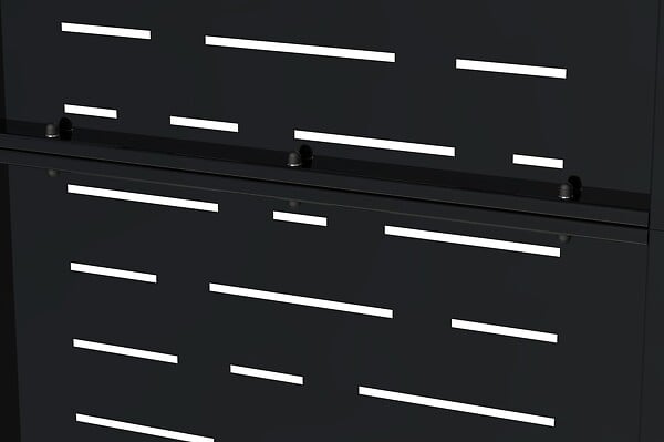 CASANOOV - Casanoov Portillon acier noir mat 1m NALI ARLBERG H.140 cm - large