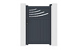 CASANOOV - Casanoov Portillon 1m HALTI H.160  cm aluminium gris - vignette