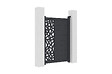 CASANOOV - Casanoov Portillon 1m RUIVO H.140  cm + 2 Poteaux H.166  cm aluminium gris - vignette