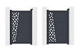 CASANOOV - Casanoov Portillon aluminium gris CERVINA RUIVO 1m hauteur 160  cm - vignette