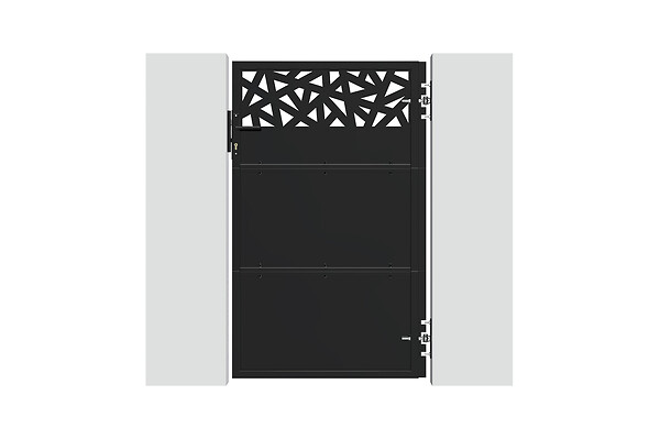 CASANOOV - Casanoov Portillon NALI RUIVO 1m H.160  cm Acier Noir mat - large