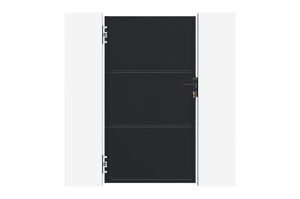 CASANOOV - Casanoov Portillon acier L.1m NALI H.180  cm noir mat - large