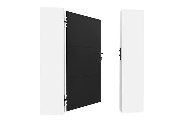 CASANOOV - Casanoov Portillon acier L.1m NALI H.180  cm noir mat - large