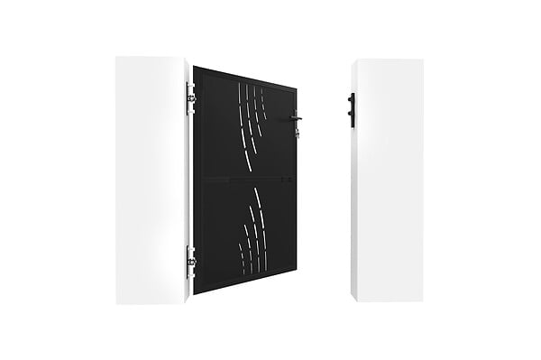 CASANOOV - Casanoov Portillon acier noir mat 1m NALI VELETA H.140 cm - large