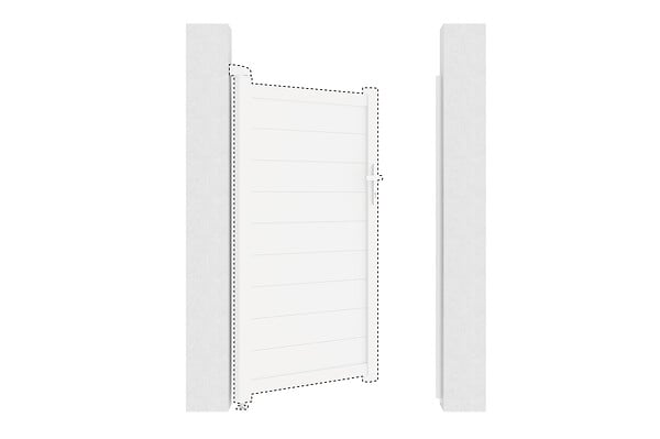CASANOOV - Casanoov Kit d'inversion portillon coloris blanc EIGER/VOGEL/Design100x160 cm - large