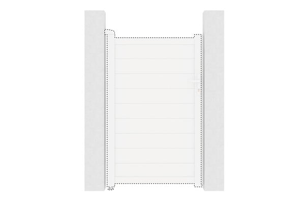 CASANOOV - Casanoov Kit d'inversion portillon coloris blanc EIGER/VOGEL/Design100x160 cm - large