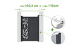 CASANOOV - Casanoov Portillon ajustable en largeur 1m FOLYA H.140  cm alu gris - vignette