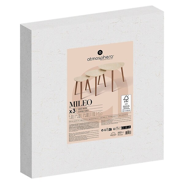 ATMOSPHERA - 3 tables gigognes Mileo sable - large
