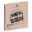 ATMOSPHERA - Lot de 2 tables basses Jones effet marbre noir L37/33cm - vignette