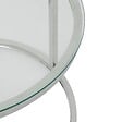 ATMOSPHERA - Lot de 2 tables gigognes "Kneo" argent 80x80x43,2cm - vignette