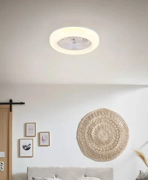 RL - Ventilateur de plafond LED Mora - Blanc - 15W - Diam.45cm - large