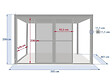HESPERIDE - Portes pour pergola Evora argile - vignette