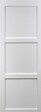 GD MENUISERIES - Porte Coulissante Korya Blanc 3 panneaux H204 x L83 cm, Galandage, kit de finition - vignette
