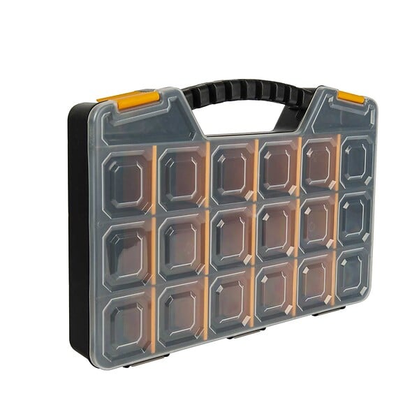 WERKAPRO - Boîte de rangement compartimentée  18 pouces (42 x 29,5 x 6 cm) - large