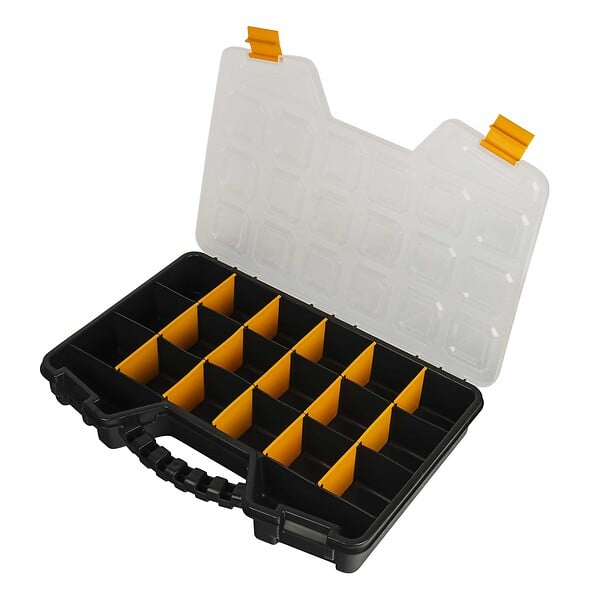 WERKAPRO - Boîte de rangement compartimentée  20 pouces (47,8 x 33 x 7 cm) - large