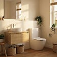 CERAMIA - PixL WC à poser sans bride + abattant SoftClose + réservoir de chasse, alimentation par le bas, blanc brillant (CEPX030RREXVPBI) - vignette