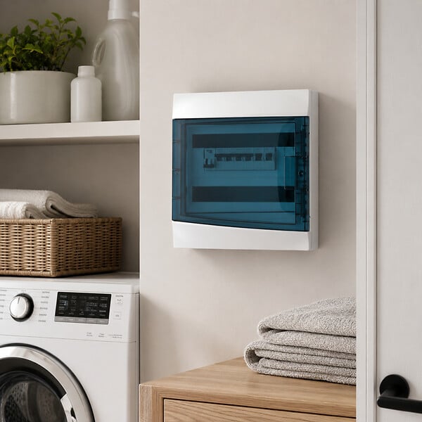 IDE - ABB Coffret MISTRAL65H 1x4 M étanche IP65 porte transparente pour 4 modules - large