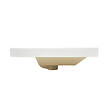 SWISS AQUA TECHNOLOGIES - B-Way 121x46 cm double vasque semi-encastrée en céramique, pour meuble de salle de bain SATEVO120NA, blanc (SATBW212046) - vignette
