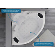 DISTRIBAIN - Baignoire balnéo Maeva 39 jets Whirlpool - vignette