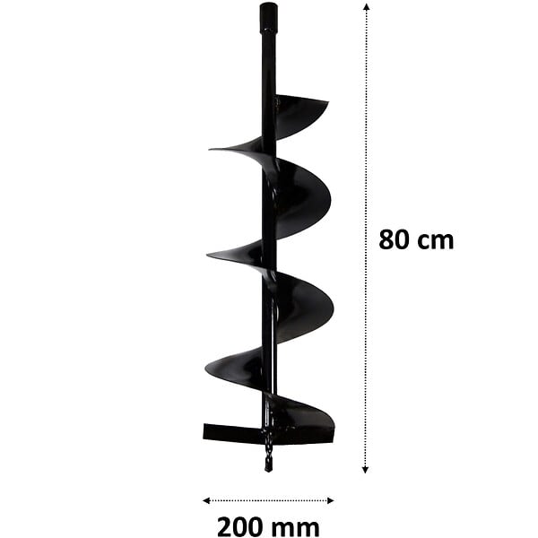 GT GARDEN - Mèche Ø 200 mm pour tarière thermique - large
