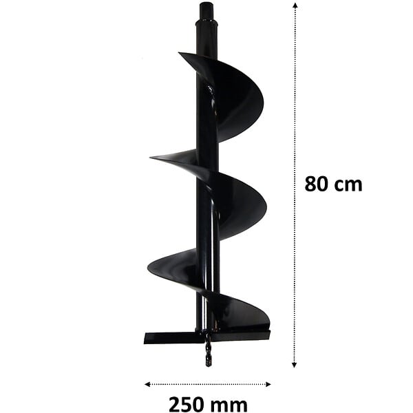 GT GARDEN - Mèche Ø 250 mm pour tarière thermique - large