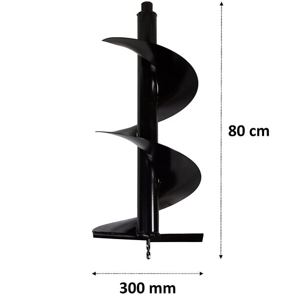 GT GARDEN - Mèche Ø 300 mm pour tarière thermique - large