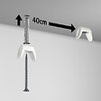 ARTITEQ - Cimaise XPO Rail 200cm - Cimaise Tableau Artiteq Pack de 5 rails , Noir - vignette