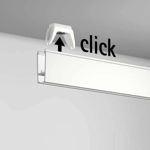 ARTITEQ - Cimaise XPO Rail 200cm - Cimaise Tableau Artiteq Pack de 5 rails , Blanc - large