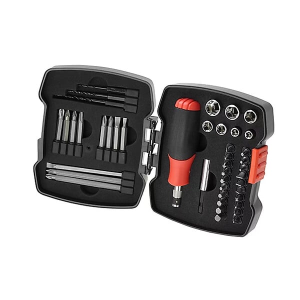 BLACK+DECKER - Jeu de cliquet et douilles 43 pièces BLACK+DECKER - A7175-XJ - large