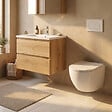 SWISS AQUA TECHNOLOGIES - WC suspendu sans bride et fixations invisibles, abattant frein de chute (SAT67010RREXP) - vignette