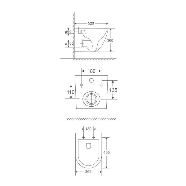 SWISS AQUA TECHNOLOGIES - WC suspendu sans bride Vortex et fixations invisibles, abattant frein de chute (SAT67010RTORP) - large