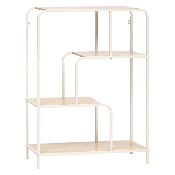 5 FIVE SIMPLY SMART - Console Curvy 2 étagères bois clair - large