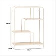 5 FIVE SIMPLY SMART - Console Curvy 2 étagères bois clair - vignette