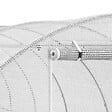ID MARKET - Bâche de rechange pour serre de jardin tunnel 18m² 6 x 3 x 2 m anti-UV avec porte et fenêtres CRIMÉE blanche - vignette
