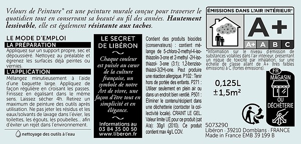 LIBERON - Velours de peinture jaune de miel 0,125l - large