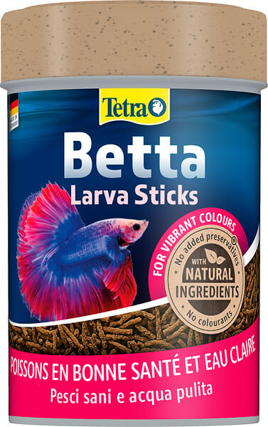 TETRA - Aliment pour poissons combattants Betta Larvasticks - 85ml - large